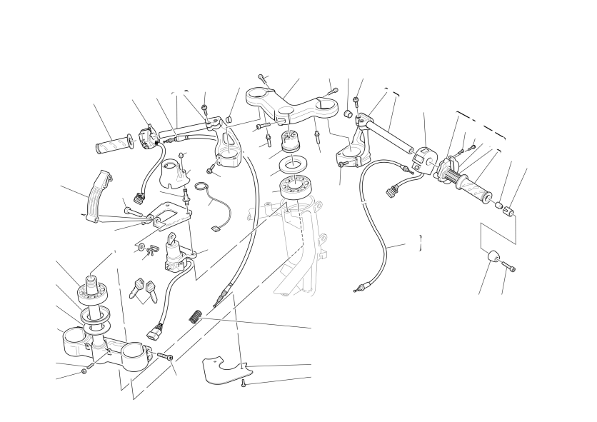 HALF HANDLEBARS AND CONTROLS
