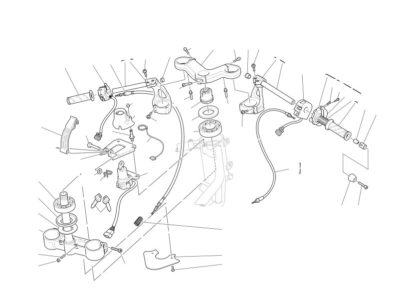 HALF HANDLEBARS AND CONTROLS