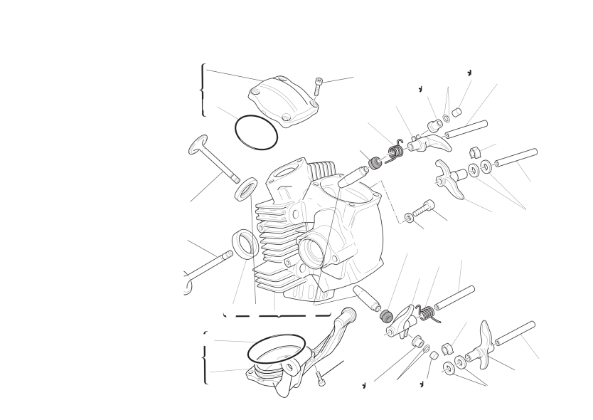 Horizontal cylinder head