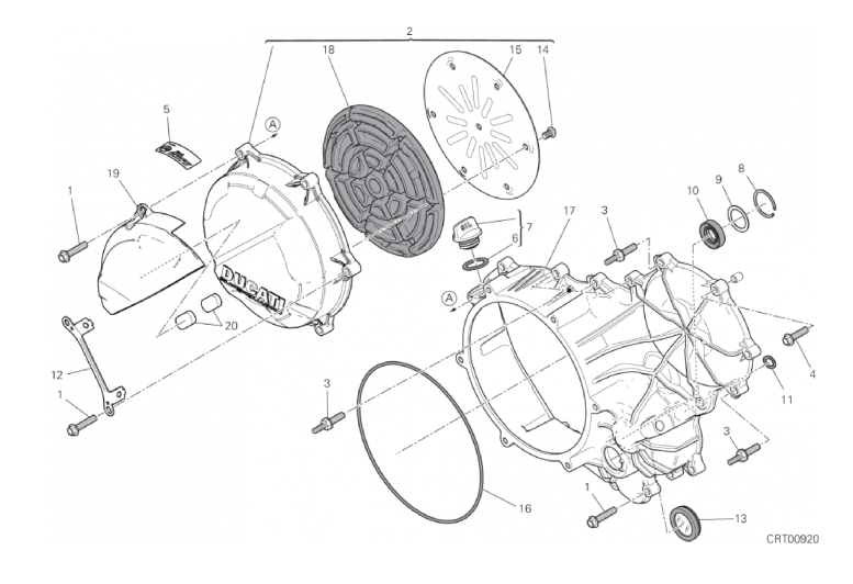 04A CLUTCH COVER (4/19)
