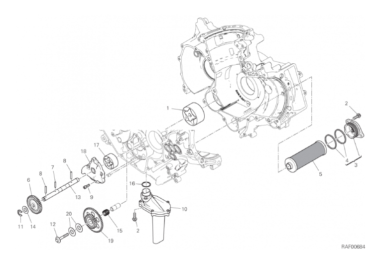 08A OIL PUMP - FILTER (10/19)
