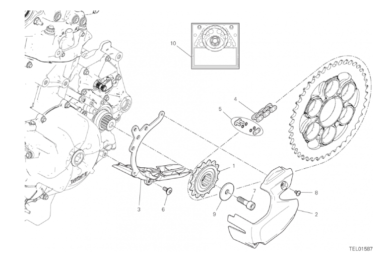 17A FRONT SPROCKET - CHAIN (2/42)
