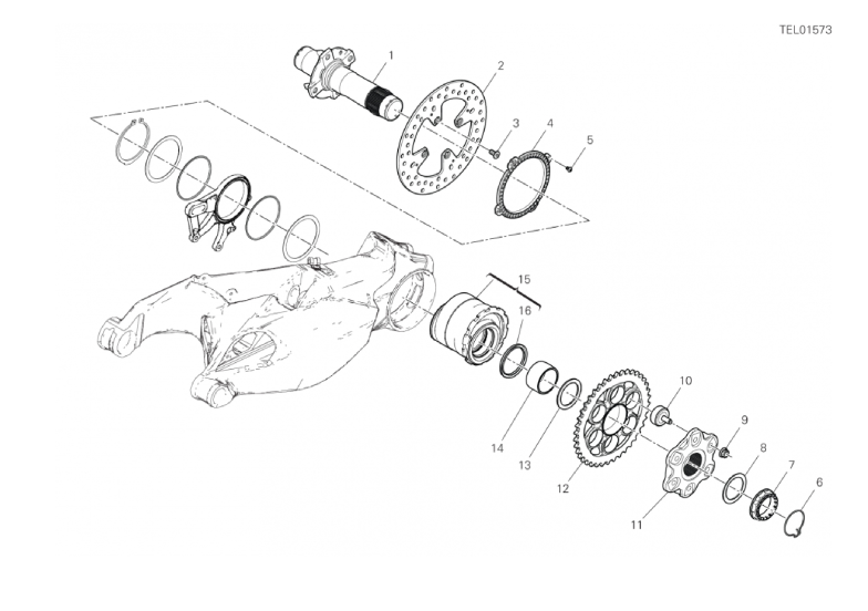 29B REAR WHEEL SPINDLE (26/42)
