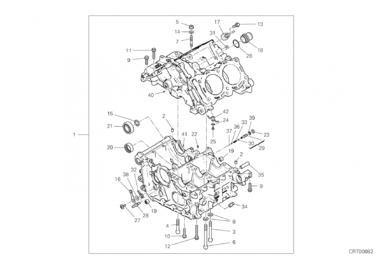 09A HALF-CRANKCASES PAIR (11/18)
