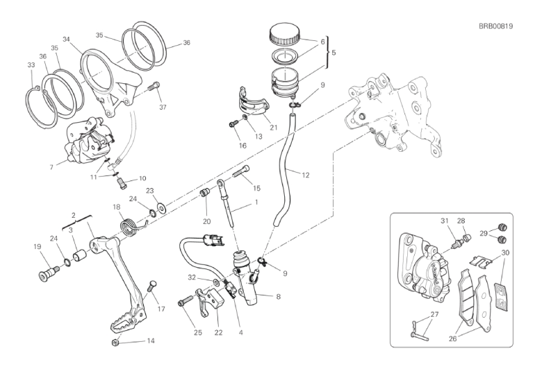 20D REAR BRAKE SYSTEM (9/53)
