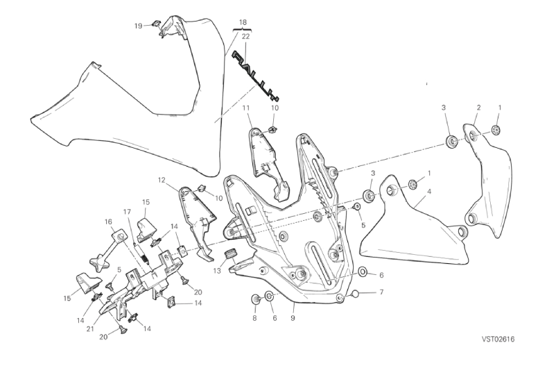 37B HEALDIGHT FAIRING SUPPORT (43/53)
