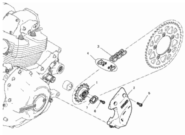 FRONT SPROCKET - CHAIN 