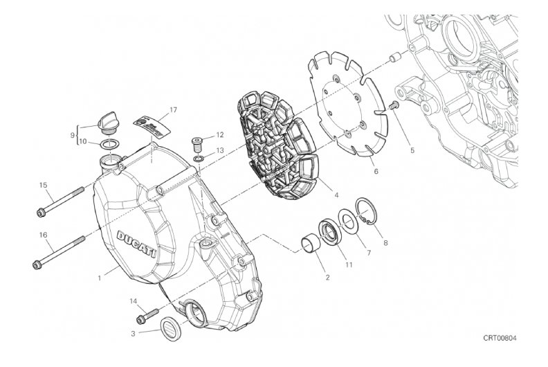 04A CLUTCH COVER (4/17)
