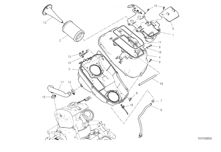 34A AIR INTAKE - OIL BREATHER (35/43)
