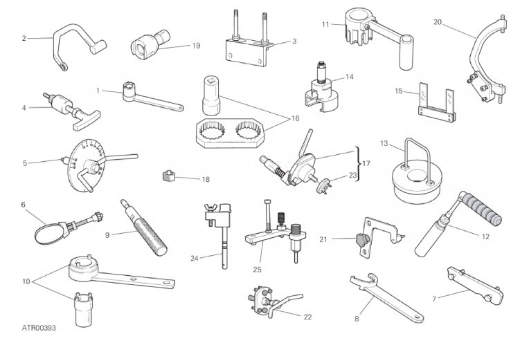 01A WORKSHOP SERVICE TOOLS (ENGINE) (1/3)
