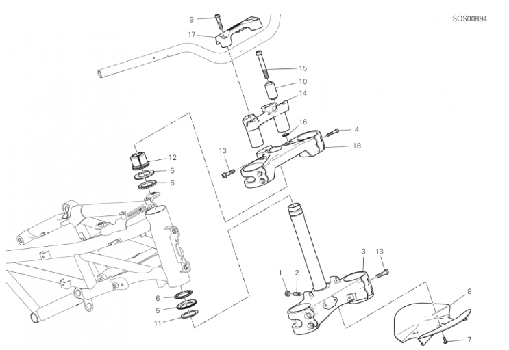 21B STEERING HEAD BASE ASSEMBLY (22/34)
