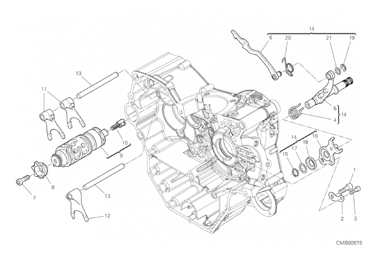 002 GEAR CHANGE MECHANISM (1/18)
