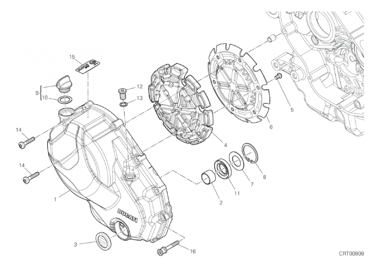 005 CLUTCH COVER (4/18)
