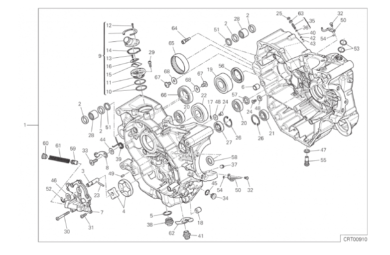 010 HALF-CRANKCASES PAIR (9/18)
