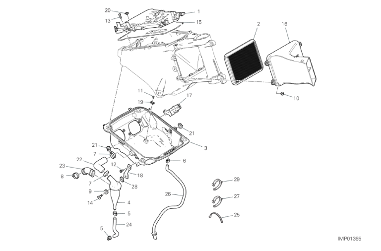 35A AIR INTAKE - OIL BREATHER (40/53)
