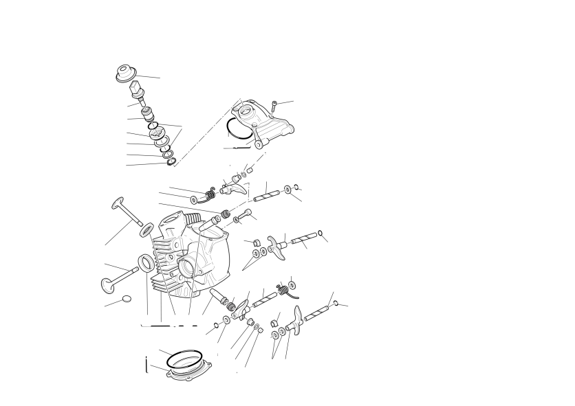 Horizontal cylinder head