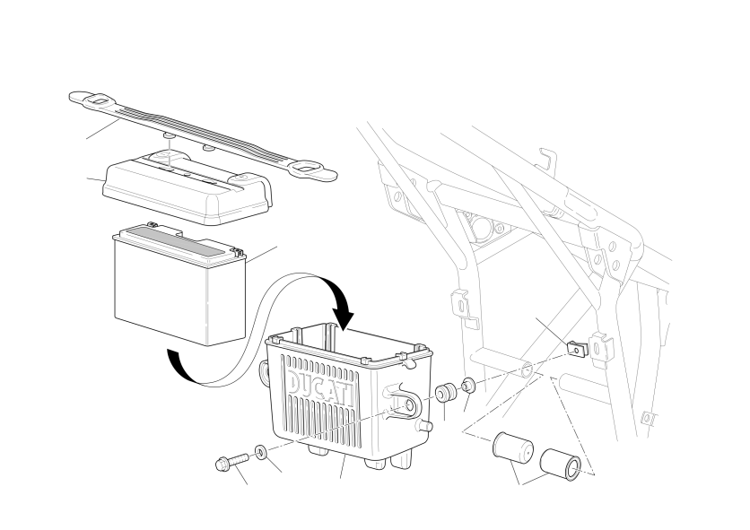 Battery support