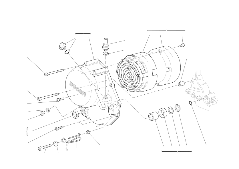 Clutch-side crankcase cover