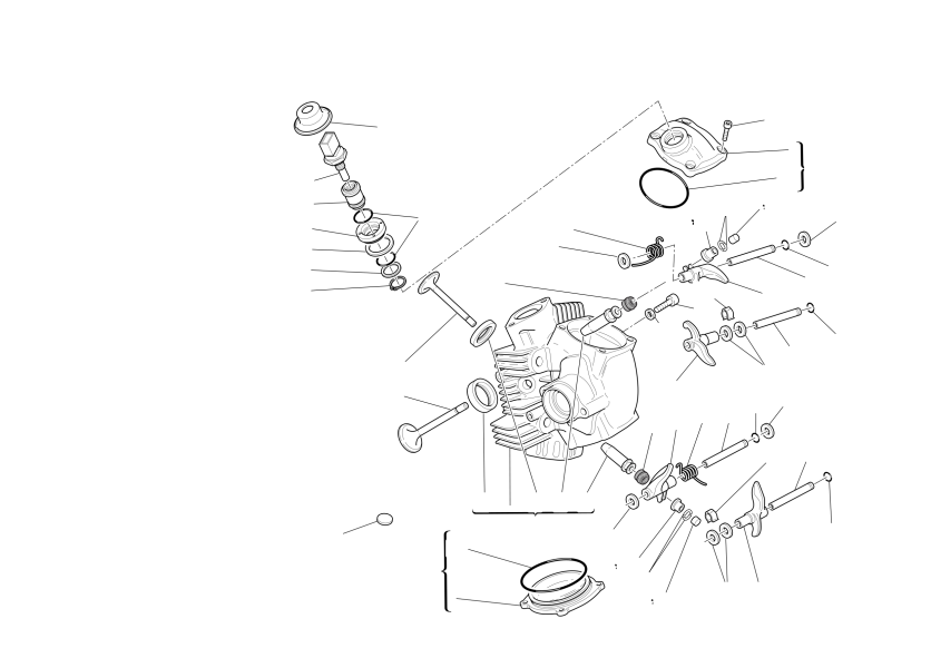 Horizontal cylinder head