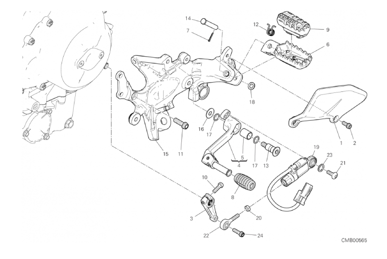 26A FOOTRESTS, LEFT (21/54)