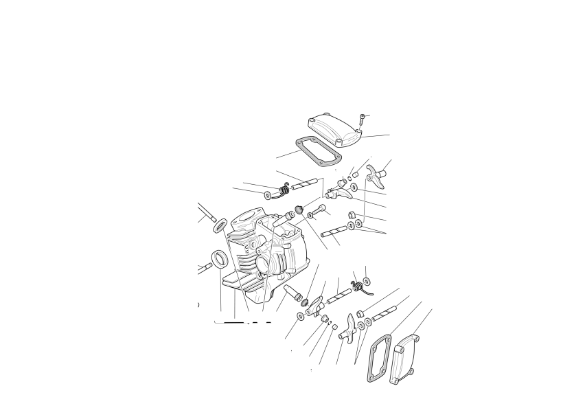 Horizontal cylinder head