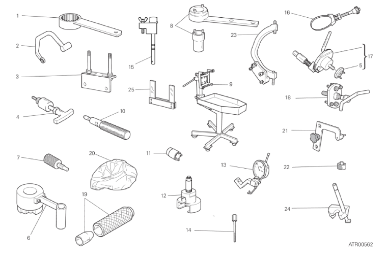 01B WORKSHOP SERVICE TOOLS, ENGINE (2/3)