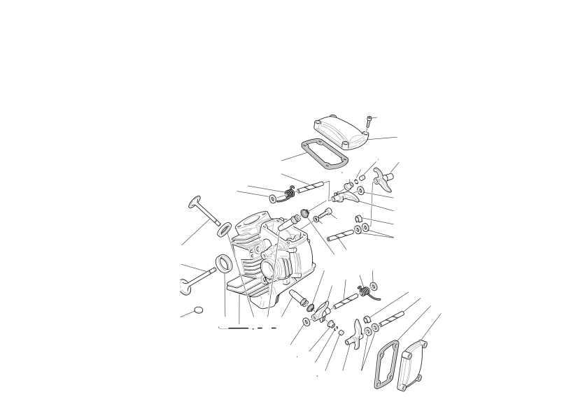 Horizontal cylinder head
