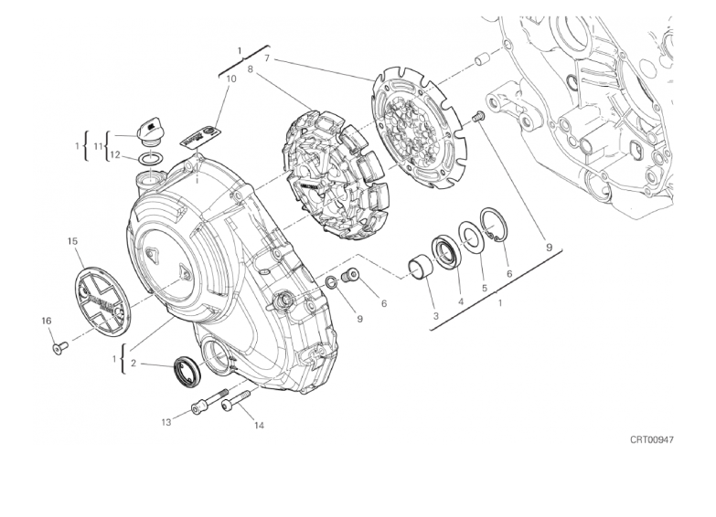 04A CLUTCH COVER (4/17)