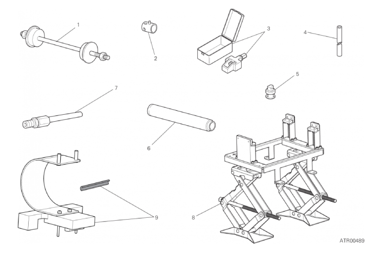 01C WORKSHOP SERVICE TOOLS, FRAME (3/3)