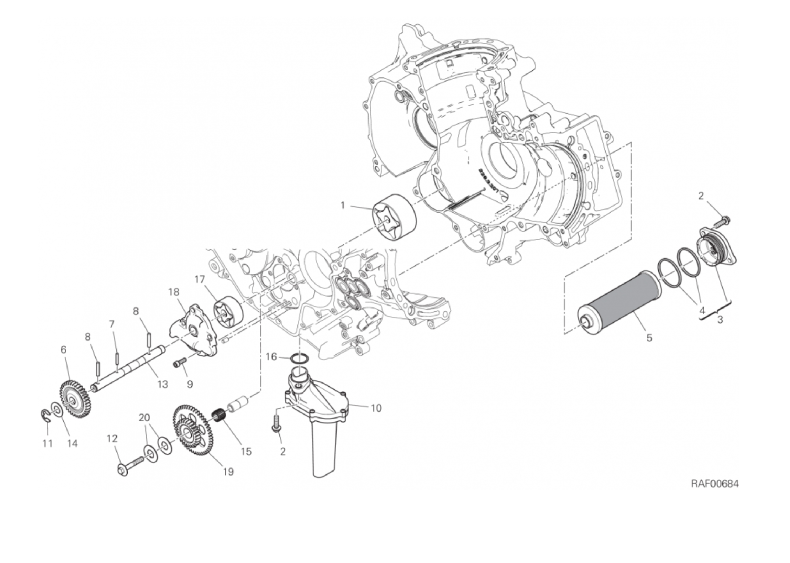 08A OIL PUMP - FILTER (10/19)