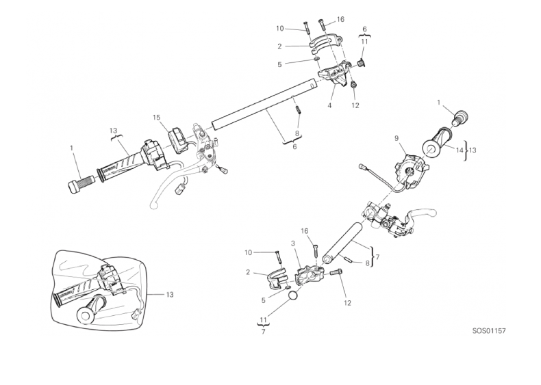 22A HALF-HANDLEBARS (13/46)