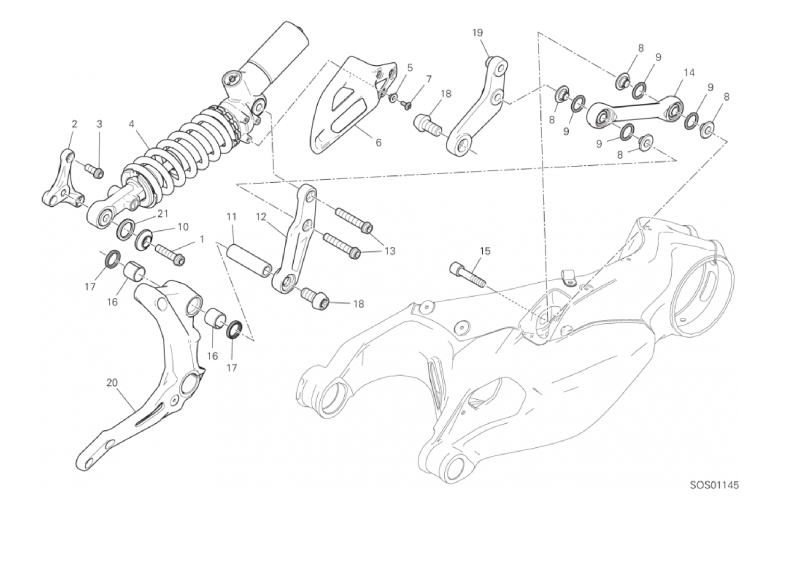 23A REAR SHOCK ABSORBER (15/46)