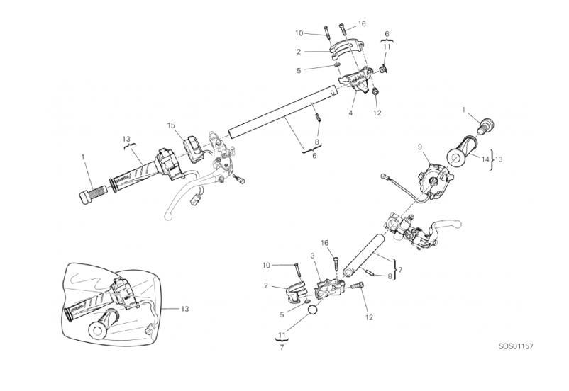 22A HALF-HANDLEBARS (13/46)