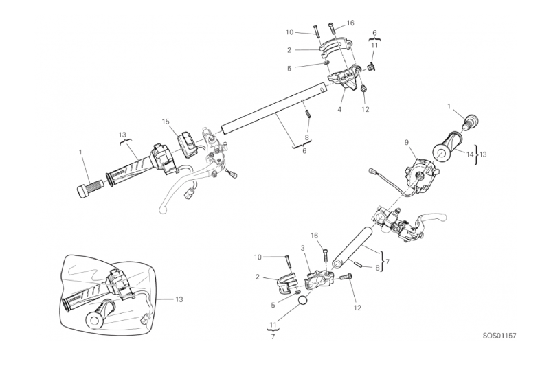 22A HALF-HANDLEBARS (13/46)