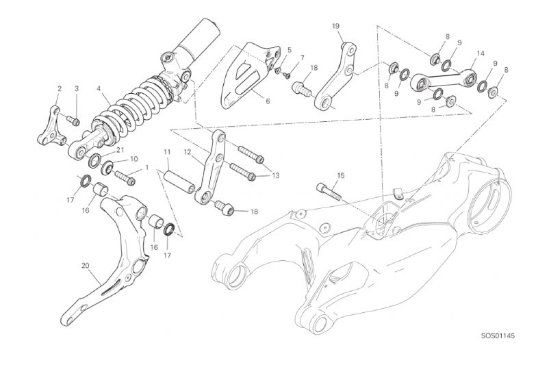 23A REAR SHOCK ABSORBER (15/46)