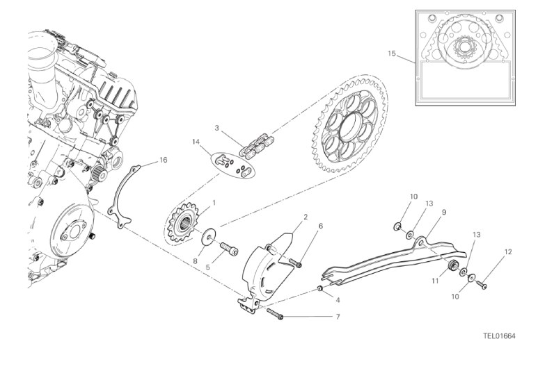 17A FRONT SPROCKET - CHAIN (2/43)