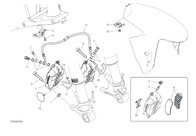 20B FRONT BRAKE SYSTEM (8/43)