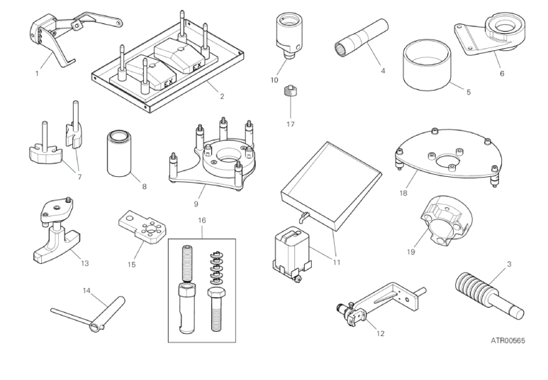 01B WORKSHOP SERVICE TOOLS (ENGINE) (2/4)