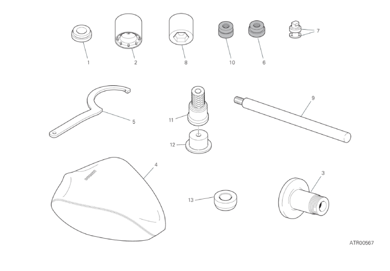 01D WORKSHOP SERVICE TOOLS (FRAME) (4/4)