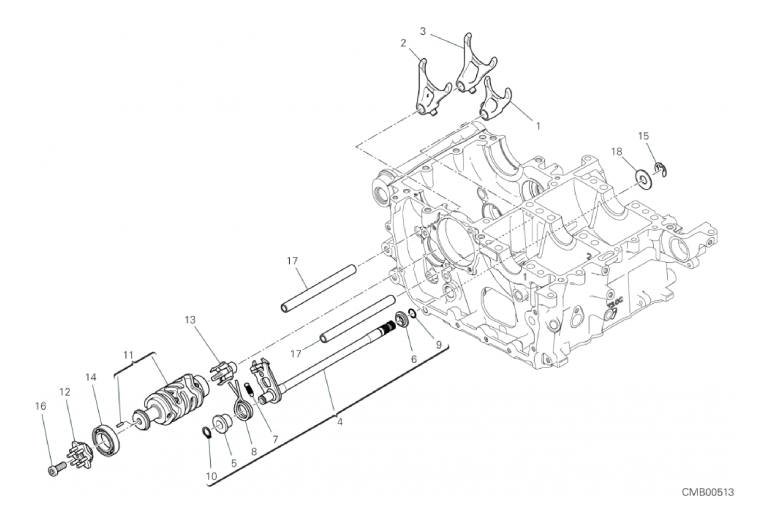 02A SHIFT CAM - FORK (1/18)