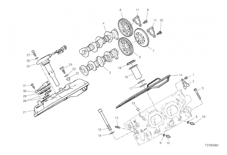 12B REAR HEAD - TIMING SYSTEM (16/18)