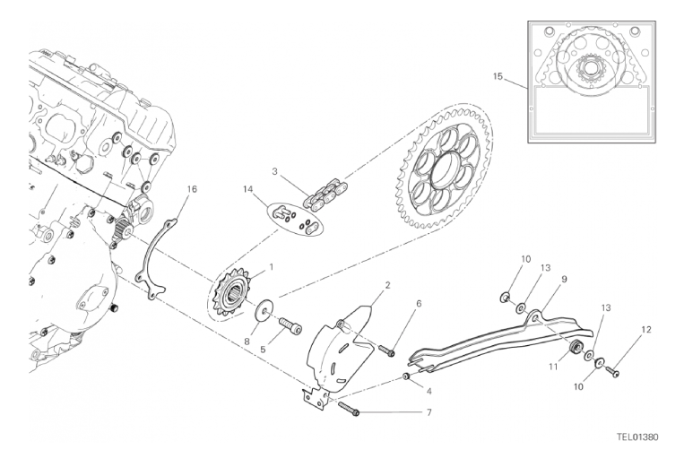 17A FRONT SPROCKET - CHAIN (3/46)