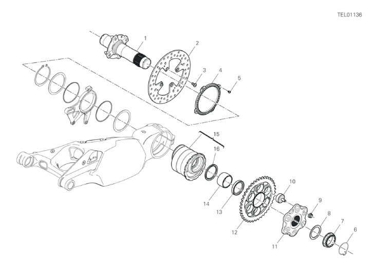 29B REAR WHEEL SPINDLE (26/46)