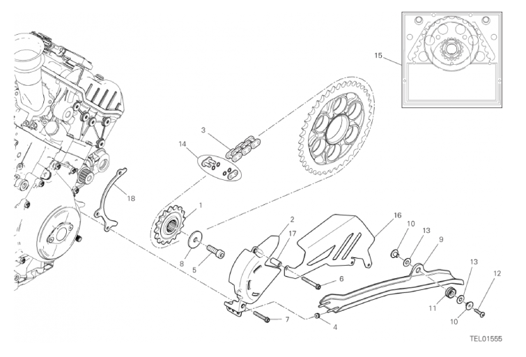 17A FRONT SPROCKET - CHAIN (2/46)