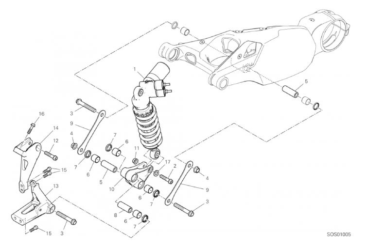 23A REAR SHOCK ABSORBER (16/46)