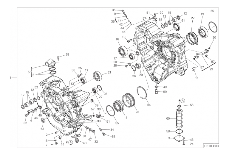 09A HALF-CRANKCASES PAIR (12/18)