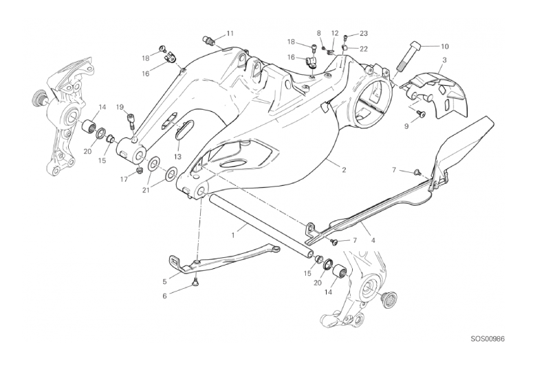 18A REAR SWINGING ARM (5/42)