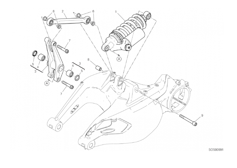 22A REAR SHOCK ABSORBER (13/42)