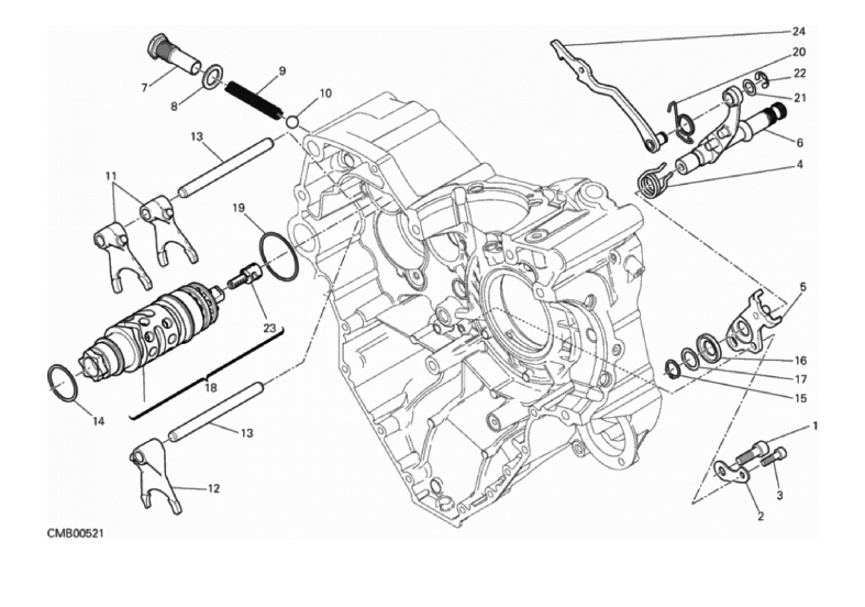 002 GEAR CHANGE MECHANISM (1/18)