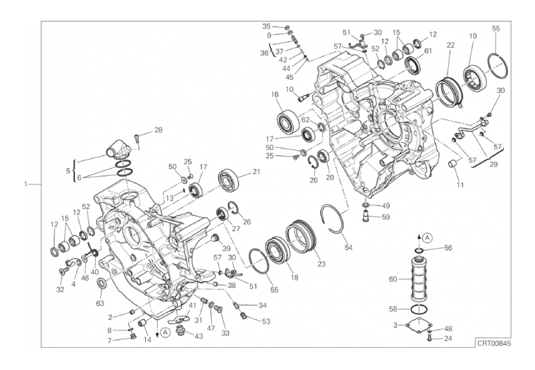 010 HALF-CRANKCASES PAIR (8/18)